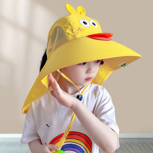 Kulomi Children's Bucket Hat With Neck Protection UV Sunshade Breathable Cotton For 2-6 Years Old Boys And Girls - Product Image 4