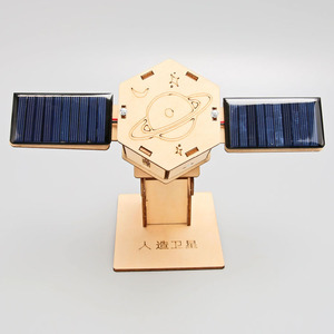 Modelo Espacial, Tecnología DIY, Pequeño Satélite Aeroespacial, Materiales de Madera Hechos a Mano, Estación Espacial, Cohete, Energía Solar, Material Didáctico - Product Image 5