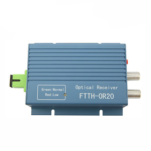 ตัวรับสัญญาณออปติคอล FTTH catv สำหรับทีวีดาวเทียม 2 ช่องสัญญาณออก AGC ไฟเบอร์ออปติคอล WDM มินิโนดรีซีฟเวอร์ - Product Image 6