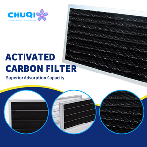 <span class=keywords><strong>Filtre</strong></span> à <span class=keywords><strong>charbon</strong></span> actif plissé G3 G4 35Pa pour CVC, unités de traitement d'air (UTA), ventilation des bâtiments, élimination de la fumée, longue durée de vie, haute capacité d'absorption de la poussière - Product Image 3
