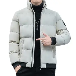 Mens Bomber Jackets for Men Puffer Jacket Men Winter Jacket Cheap Price Custom Outdoor Woven Fabric Winter Coat Printed 2pcs