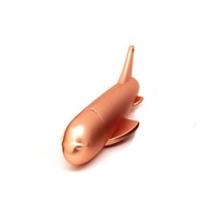 Clé USB 2.0 promotionnelle en métal en forme d'avion, haute vitesse, avec logo gravé personnalisable