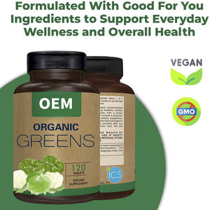 OEM/ODM all'ingrosso Private Label integratore alimentare verde miscela compresse di verdure Super verdi con servizio di progettazione - Product Image 4