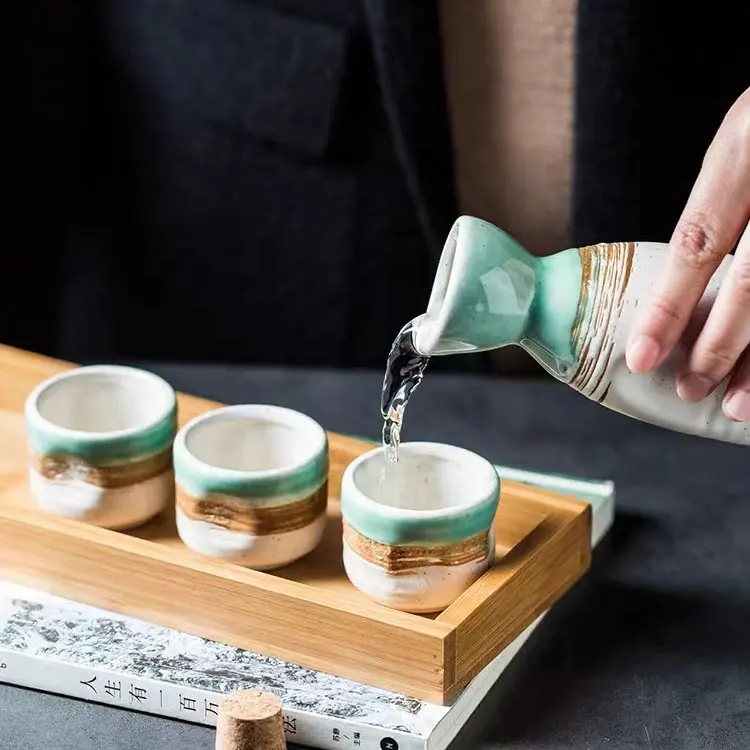 Керамическая кофейная кружка в японском стиле эспрессотеап расписанные вручную фарфоровые маленькие традиционные винтажные походные Саке винные чашки