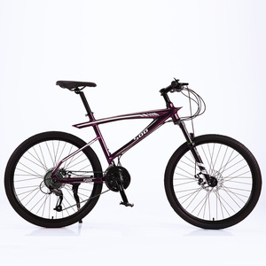 Vélo de montagne 26 pouces en alliage d'aluminium 27 vitesses Suspension Freins hydrauliques Tout-terrain Unisexe Adulte Bleu foncé - Product Image 5