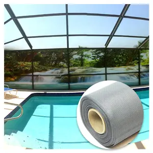 Cheap Durable Plain Weaving Outdoor Screen Porch Pool And Patio Polyester Swimming Pool Screen Mesh