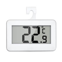 Termómetro para refrigerador, termómetro digital para nevera, termómetro para habitación, resistente al agua, pantalla LCD grande
