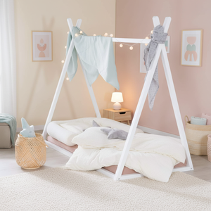 <span class=keywords><strong>Lit</strong></span> superposé en bois de pin massif, design moderne, taille complète 70 x <span class=keywords><strong>140</strong></span> cm, laque blanche pour chambre à coucher, garçons et filles, 12 mois - Product Image 1