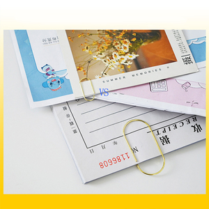 Papeterie de <span class=keywords><strong>bureau</strong></span> personnalisée de différentes tailles, grand trombone plat en métal en forme de U avec plastique et matériau magnétique - Product Image 2