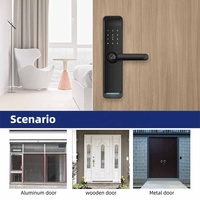 Serrure de porte intelligente WIFI, électrique et à empreintes digitales, pour le domicile,