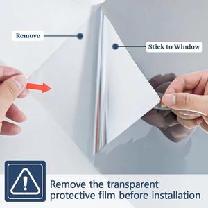 ฟิล์มกระจกสะท้อนแสงสีเงิน 5%15% 20% 35% สำหรับอาคาร ป้องกันแสงแดด ใช้กับหน้าต่างบ้าน สำนักงาน ตกแต่ง ป้องกันความร้อน - Product Image 5