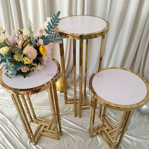 2022 Gold Metal <strong>Pedestals</strong> Baby Shower Decor <strong>Flower</strong> Cake Display Table Plinth <strong>Stand</strong> <strong>for</strong> Wedding Party - Product Image 6