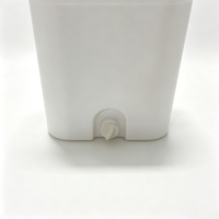 Ensemble de balai plat et seau pour la maison avec raclette, manche télescopique en acier inoxydable, tampon microfibre pour lavage et essorage