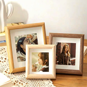 Cadre <span class=keywords><strong>photo</strong></span> carré creux personnalisable avec support brodé pour mur, cadre boîte à ombre moderne et durable pour affichage sur table - Product Image 2