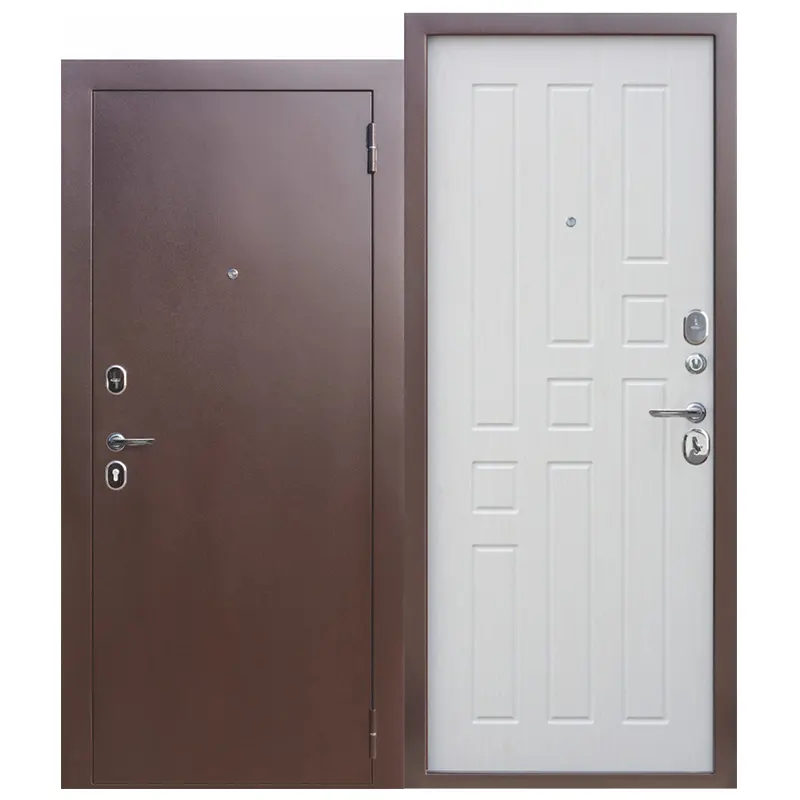 SIMTO Puerta de tamaño personalizado de alta calidad Puertas delanteras de seguridad de acero blindado para residencial