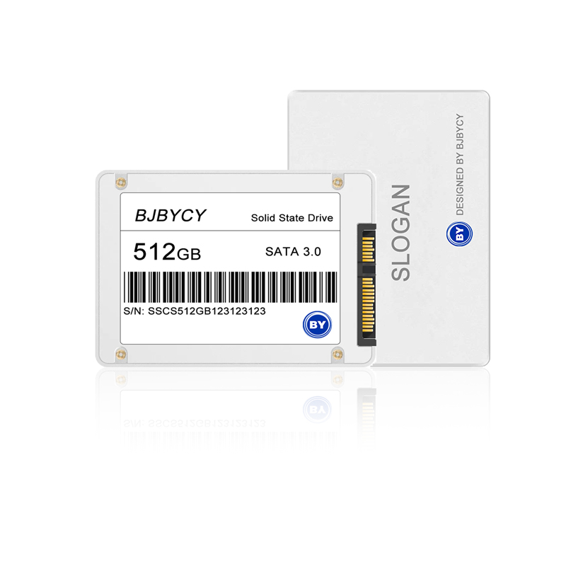 Witte schittering voor gepersonaliseerde opslag: 2.5 "SATA 3.0 SSD - Aangepast logo, merk, kleur, verpakking - 240 TB SSD