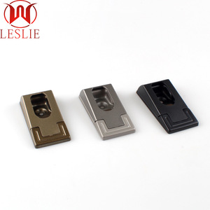 Leslie Flange de rail à vêtements en alliage de zinc pour tube carré de 12 mm, fixation murale, quincaillerie de penderie - Product Image 2