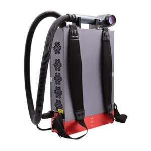 New Commercial Backpack Handheld Type 100W Industrial Pipe Rust Removal Fiber Laser Cleaning Machine