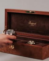 Boîte à montres de luxe en bois avec serrure, 5 emplacements, finition brillante en bois de palissandre, présentoir à montres, boîte de rangement personnalisée pour montres, rapport OEM