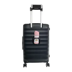 Promotional Multifunctional Suitcase 20"/24" 2 PCS Durable PC Trolley Suitcase Rolling Hard Shell Spinner Luggage