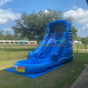 สไลเดอร์เป่าลมสำหรับสระว่ายน้ำผู้ใหญ่เด็กสไลเดอร์เป่าลมบ้านเด้งยักษ์ทำจากหินอ่อนเปียกแห้งใช้กลางแจ้ง - Product Image 2