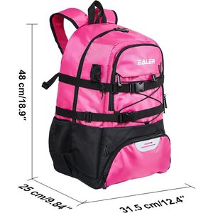Sac à dos de lacrosse EALER ELB100, grand modèle, rose, en polyester, pour équipement sportif d'équipe - Product Image 5