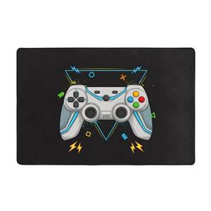 Alfombra de Franela con Diseño de Control de Videojuegos, Tapete Antideslizante para Entrada y Baño - Product Image 5