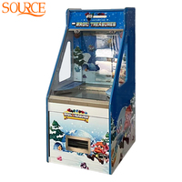 Machine de jeu d'arcade à monnayeur SOURCE, type Coin Pusher avec fonction Bonus Hole et accepteur de billets, pour salle de jeux, Nouveau 2026
