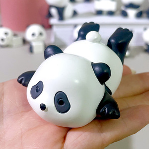 Panda Figurine Resin Craft Handmade Mini Animal Decor Home Desktop Gift - Product Image 4