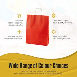 Bolsa de Papel Kraft Sostenible Personalizada al por Mayor, de Alta Calidad, Reciclada, Resistente a Desgarros y a la Grasa, Clásica, para Supermercado, con Laminación - Product Image 3