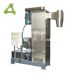 High productivity vertical dewater machine for plastic flakes waste recycling
