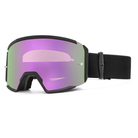 Lunettes de moto polarisées UV400 anti-buée, coupe-vent, anti-poussière, monture en TPU, sangle réglable pour le ski et les sports motorisés
