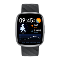 Montre connectée intelligente avec assistant vocal IA, grand écran de 1,72 pouce, tracker d'activité physique, bracelet en acier inoxydable, IP68, TFT, appel BT, montre connectée sport