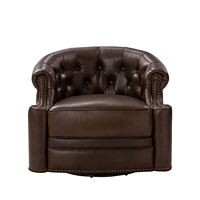 Fauteuil pivotant individuel en cuir de luxe pour salon, très demandé
