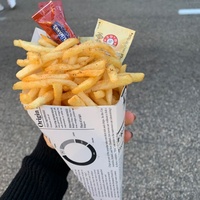 Support en papier jetable en forme de cône pour frites, crêpes et gaufres bulles, qualité alimentaire, vente en gros