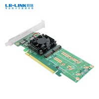 Carte adaptateur Switch Linkreal LRNV9547L-4I PCI Express X16 Quad M.2 NVMe SSD, en matériau PCB, garantie 2 ans, moule privé