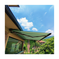 Auvent extérieur anti-pluie de haute qualité avec auvent rétractable en aluminium