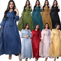 Nouvelle collection 2025 : Cardigan de soirée haut de gamme style Dubaï, Robe musulmane tendance pour femme – Vêtements féminins en liquidation assortie