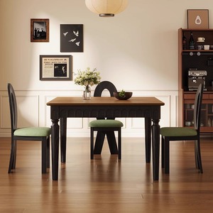 เก้าอี้ไม้เนื้อแข็งสไตล์ฝรั่งเศสย้อนยุคมีพนักพิงราคาสูงดีไซน์ทันสมัยเฟอร์นิเจอร์บ้านสำหรับห้องนั่งเล่นและโต๊ะรับประทานอาหาร - Product Image 3