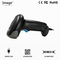 Escáner de Código de Barras Automático USB 2D con Cable, Cable USB Largo, 500 Escaneos/Segundo, 1 Año de Garantía, en Stock para Tiendas de Conveniencia