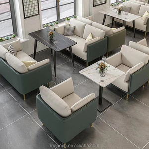 Meubles commerciaux de luxe Ensembles de <span class=keywords><strong>restaurant</strong></span> confortables Hôtel Café Salle à manger Bar Canapé Chaises <span class=keywords><strong>Banquette</strong></span> - Product Image 4