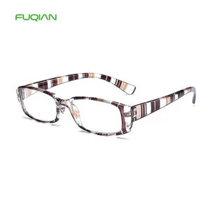 Cheap Stripe HD Reading Glasses Women Man Square Lightness Comfortable Presbyopic Glasses