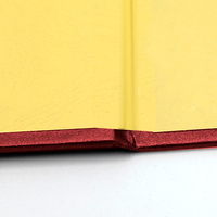 Soporte de Certificado de terciopelo rojo para archivos A4 personalizados de alta calidad con borde dorado premium y producto de archivo de tapa dura