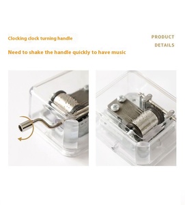 Caja Musical de Metal Personalizada Ever Bright con Canción Personalizada, Movimiento Manual y Acrílico Transparente - Product Image 3