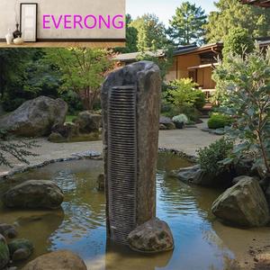 Decorazione da <span class=keywords><strong>giardino</strong></span> distintiva su misura <span class=keywords><strong>per</strong></span> esterno in pietra di basalto scolpita roccia cascata fontana in vendita - Product Image 5