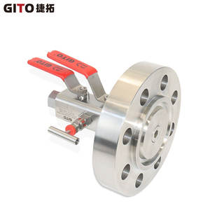 Válvula de Bola Doble Roscada de Alta Presión con Brida Forjada de Acero Inoxidable F316L GITO - Product Image 4