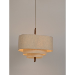 Lustre en tissu de style japonais, design rond, E27, lampe suspendue LED pour salon, chambre à coucher, 40, 50, 60, 80 cm - Product Image 4