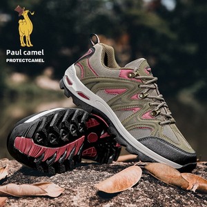 Paul Men's 09 <span class=keywords><strong>Botas</strong></span> de senderismo al aire libre profesionales Antideslizante Impermeable <span class=keywords><strong>Camel</strong></span> Suede Leather Upper Autumn Cross-Country Senderismo - Product Image 2