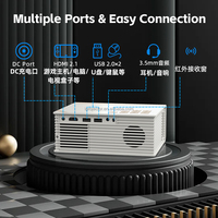 Mini Proyector Portátil de Alta Definición, WiFi de 5 GHz, 1500 Lúmenes, Sistema Operativo Android, Sonido Estéreo HIFI, 4K 720P, Cine en Casa