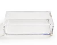 Boîte de rangement pour mahjong en acrylique transparent haut de gamme, style américain, boîte de rangement pour 160 tuiles de mahjong